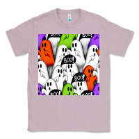 Lilac boo ghosts seamless pattern Classic Tee - BundleAndBundleShop