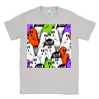 Moon Dust boo ghosts seamless pattern Classic Tee - BundleAndBundleShop