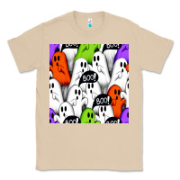 Mushroom boo ghosts seamless pattern Classic Tee - BundleAndBundleShop