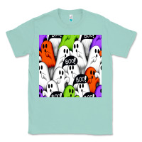 Seafoam boo ghosts seamless pattern Classic Tee - BundleAndBundleShop