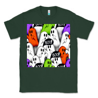 Sports Green boo ghosts seamless pattern Classic Tee - BundleAndBundleShop