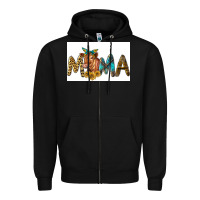 Black Western Cow Red Angus Mama Zipper Hoodie - LillyAllenDesigns