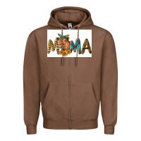 Chestnut Western Cow Red Angus Mama Zipper Hoodie - LillyAllenDesigns