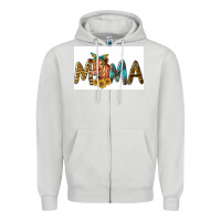 Dove Grey Western Cow Red Angus Mama Zipper Hoodie - LillyAllenDesigns