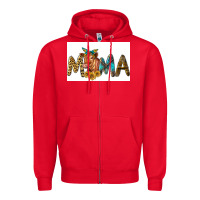 Red Western Cow Red Angus Mama Zipper Hoodie - LillyAllenDesigns