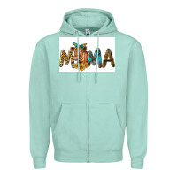 Seafoam Western Cow Red Angus Mama Zipper Hoodie - LillyAllenDesigns