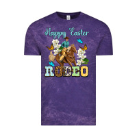 Cloud Purple Happy Easter rodeo Vintage Tee - OliviaCreatesArt