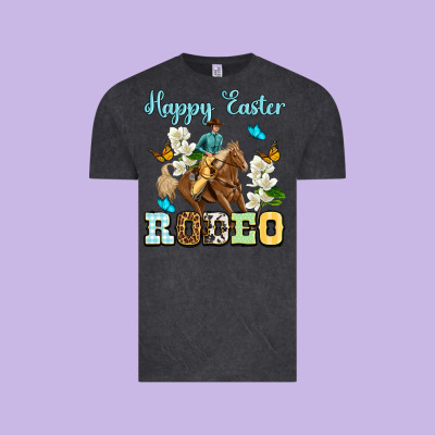 Happy Easter Rodeo Vintage Tee Designed By Oliviacreatesart