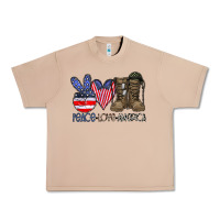 Burro peace love america Urban Heavy Tee - CowhideDigitalArt