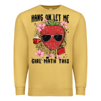 Antique Gold hang on let me girl math this Premium Sweatshirt - MaliasSmallBusiness