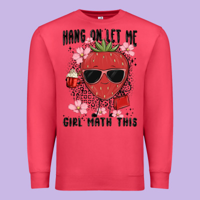 Hang On Let Me Girl Math This Premium Sweatshirt Designed By Maliassmallbusiness