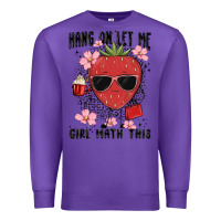 Purple hang on let me girl math this Premium Sweatshirt - MaliasSmallBusiness