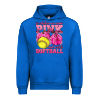 Cobalt In October We Wear Pink and Watch Softball Urban Hoodie - texasbilliewilder