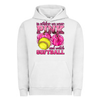 Pigment Lunar Rock In October We Wear Pink and Watch Softball Urban Hoodie - texasbilliewilder