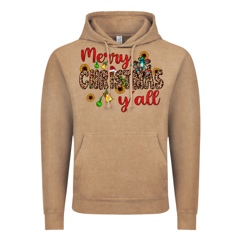 Merry Christmas Y'all Vintage Hoodie by JahusDesignShop | Teevron