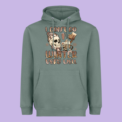 I Don't Do Winter Very Well Heavyweight Hoodie Designed By Maliassmallbusiness