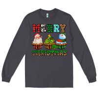Smoke merry christmas with cupcakes Long Sleeve Tee - AdoDesignShop
