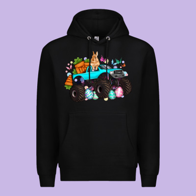 Monster Truck Easter Premium Hoodie Designed By Artiststas