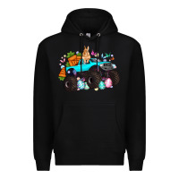 Black monster truck easter Premium Hoodie - Artiststas