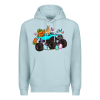 Blue Mist monster truck easter Premium Hoodie - Artiststas
