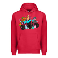 Cardinal monster truck easter Premium Hoodie - Artiststas