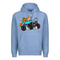 Colony Blue monster truck easter Premium Hoodie - Artiststas