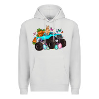 Dove Grey monster truck easter Premium Hoodie - Artiststas