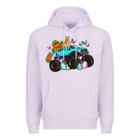 Lilac monster truck easter Premium Hoodie - Artiststas