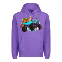 Purple monster truck easter Premium Hoodie - Artiststas