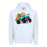 White monster truck easter Premium Hoodie - Artiststas