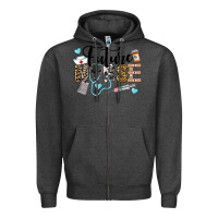 Charcoal Heather Western Future Nurse Zipper Hoodie - LillyAllenDesigns