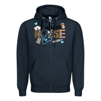 Navy Western Future Nurse Zipper Hoodie - LillyAllenDesigns