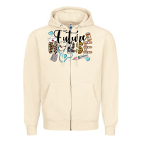 Sandshell Western Future Nurse Zipper Hoodie - LillyAllenDesigns