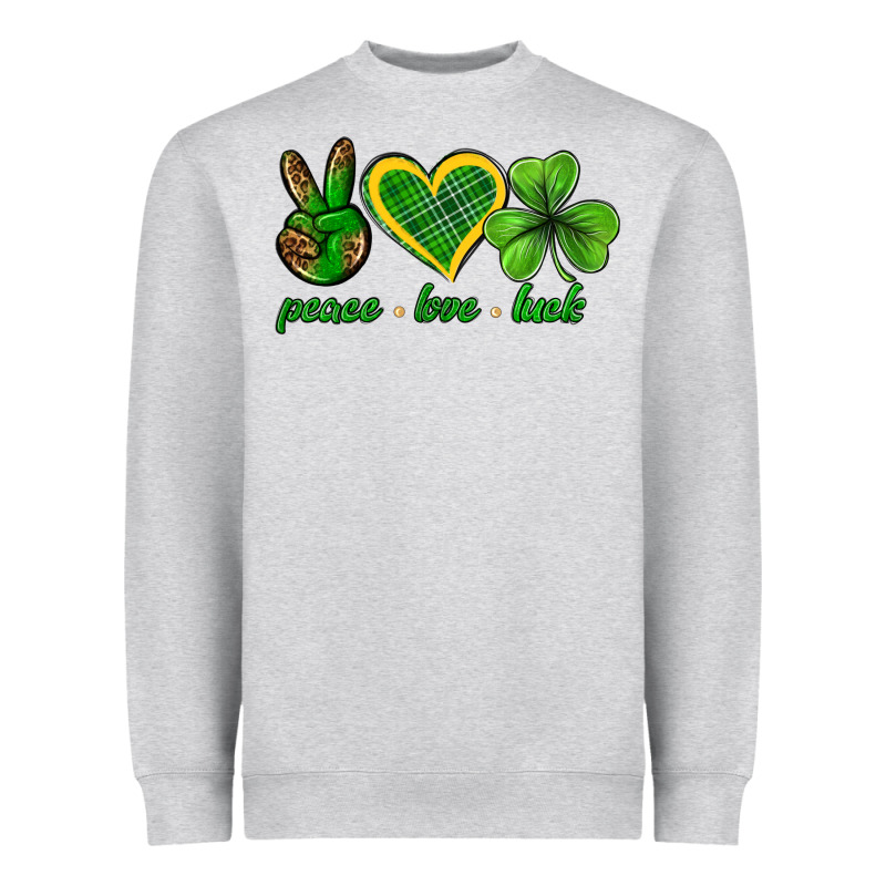 Peace Love Luck St. Patricks Day Nepeace Love Luck Heavyweight Sweatshirt by Neo Western | Teevron
