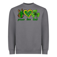 Storm peace love luck st. patricks day nePeace love luck Heavyweight Sweatshirt - Neo Western