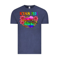 Vintage Denim lgbtq kiss me Vintage Tee - HRA Design Shop