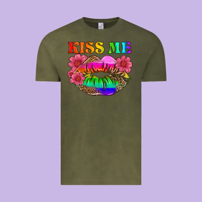 Lgbtq Kiss Me Vintage Tee Designed By Hra Design Shop