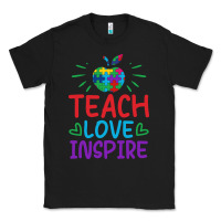 Black teach love inspire Classic Tee - CowhideDigitalArt
