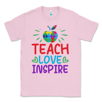 Bubblegum Pink teach love inspire Classic Tee - CowhideDigitalArt