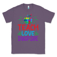 Lavender teach love inspire Classic Tee - CowhideDigitalArt