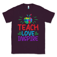 Plum teach love inspire Classic Tee - CowhideDigitalArt