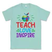 Seafoam teach love inspire Classic Tee - CowhideDigitalArt