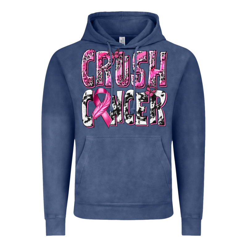 Crush Cancer Vintage Hoodie by texasbilliewilder | Teevron