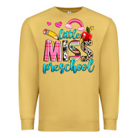 Antique Gold little miss preschool Premium Sweatshirt - NancyCooperArtShop