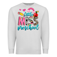 Dove Grey little miss preschool Premium Sweatshirt - NancyCooperArtShop
