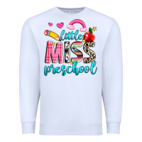 White little miss preschool Premium Sweatshirt - NancyCooperArtShop
