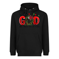 Black with god all things are possible Heavyweight Hoodie - MaliasSmallBusiness