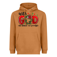 Meerkat with god all things are possible Heavyweight Hoodie - MaliasSmallBusiness