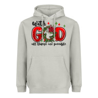 Moon Dust with god all things are possible Heavyweight Hoodie - MaliasSmallBusiness