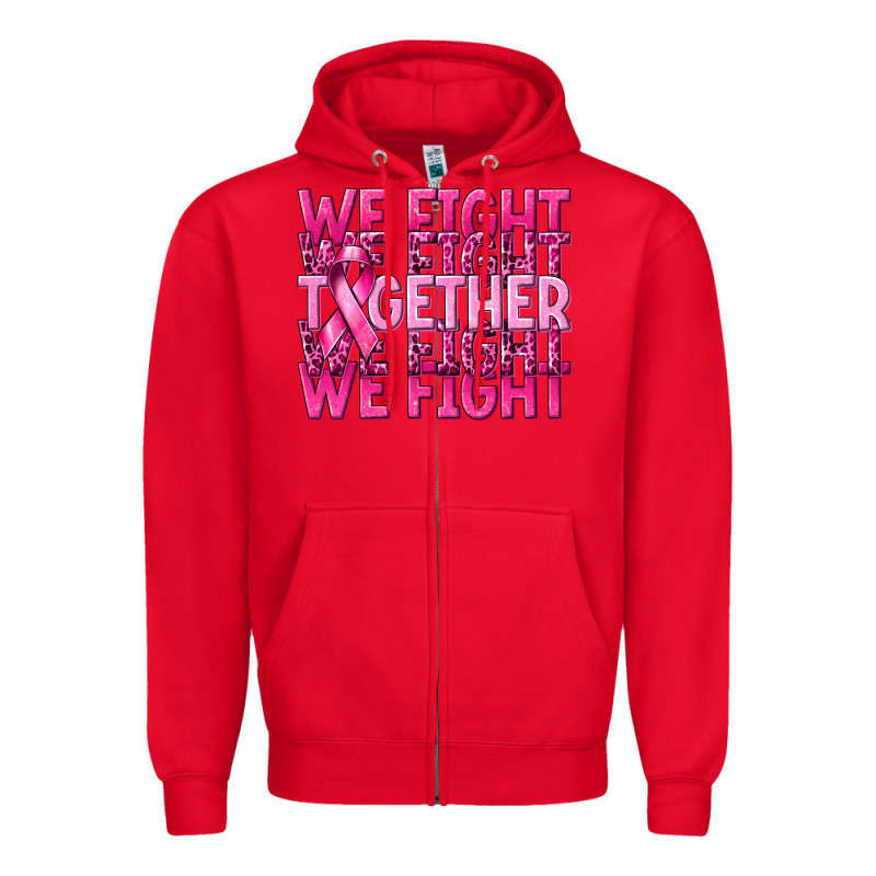 Together We Fight Cancer Zipper Hoodie by NancyCooperArtShop | Teevron
